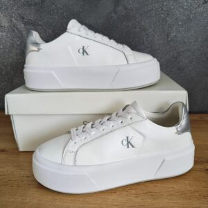 Calvin Klein Flatform Lace Up Lth Met